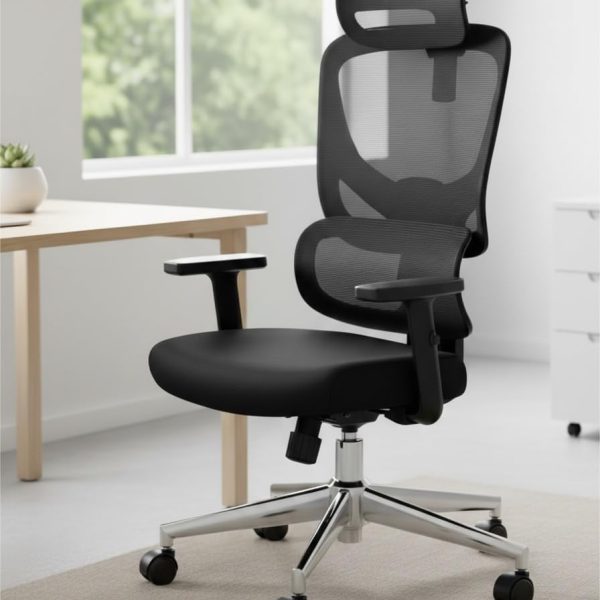 Office Chair Desk Chair,Gaming Chair with Height Adjustable Lumbar Support, Adjustable Armrest& 2D Headrest